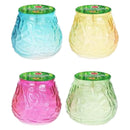 4 Pack MIX Color Citronella Outdoor Garden Candle Glass Jar, 5.6oz (158g)