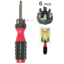 6-in-1 Multi-Bit Screwdriver – 6-Piece Interchangeable Set