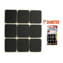 1 Inch Square Rubber Furniture Pads 9 Pack Scratch Protectors