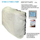 1 Pack Indoor Air Conditioner Cover 22 x 31 x 4 Inch