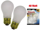 40 Watt Ceiling Fan Bulb 120v 500 Lumen Frosted Medium Base 2 Count