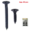 80 Piece Wood Screw Assortment Kit for Home and Workshop Use