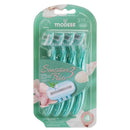 4 Count x Modess Sensitive 3 Trio Triple Blade Disposable Razors (Blue)