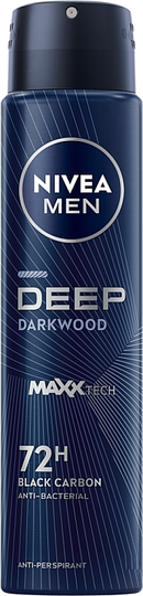 Nivea Men Deep Darkwood MaxxTech 72 Hour Spray, 6.76oz. (200ml)