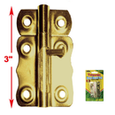 3 Inch 3" Brass Barrel Bolt