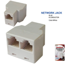 RJ-45 Triple Network Jack 8 Conductor