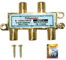 4-Way Gold Plated Digital HDTV Splitter (5-1000 MHz HDTV)