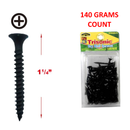 1 1/4 inch Drywall Screws Phillips Head Black Finish (140 Grams)