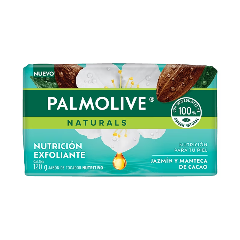 Palmolive Jazmín y Manteca de Cacao Bar Soap Exfoliante, 120g