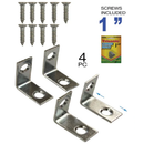 1 Inch 1" Corner Brace with Screws – 4 Piece Set