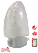 4 Watt Clear Night Light - On/Off Switch - Damage Resistant - UL
