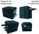 Universal Foreign Travel Adapter - US/EU/UK/AU Plugs