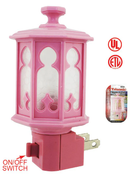 4 Watt Pink Caboose Night Light (Clear) - On/Off Switch - UL Listed