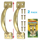 2-Pack 5-Inch 5" Door Pull Handles with Mounting Screws