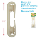 7 1/4 inch ABS Plastic Clothesline Spreader
