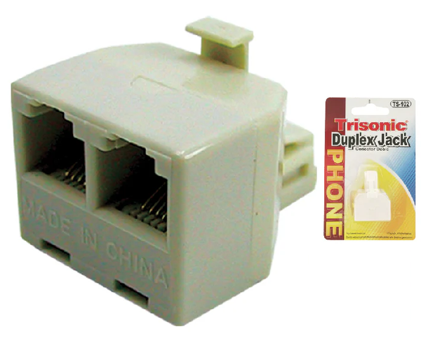 Telephone Duplex Jack