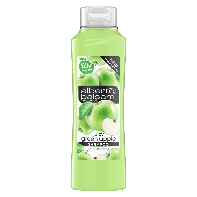 Alberto Balsam Juicy Green Apple Shampoo with Vitamin B5, 12oz (Pack of 3)