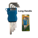 Long Handle Heavy Duty Allen Key Set / Allen Wrench Set (9 Assorted Sizes)