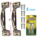 2-Pack 4-Inch 4" Door Pull Handles with Mounting Screws