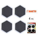 4 Pack 3 Inch Furniture Sliders for Hardwood Tile and Carpet