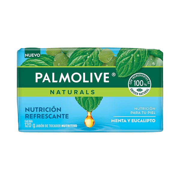 Palmolive Menta y Eucalipto Bar Soap Nutrición Refrescante, 120g