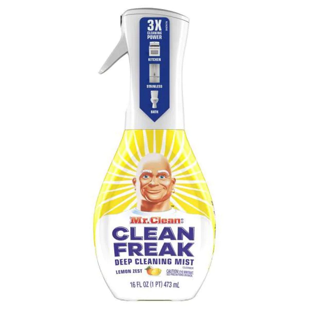 Mr. Clean Clean Freak Deep Cleaning Mist Spray, Lemon Zest, 16 oz ...