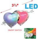 Multi-Color Heart Shaped LED Nightlight - Energy Efficient