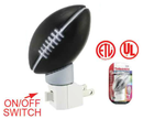 5 Watt Football Shaped Night Light - On/Off Switch - UL Listed