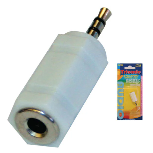 2.5mm Stereo Plug to 3.5mm Stereo Jack Adapter