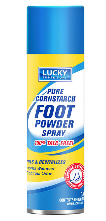 Pure Cornstarch Foot Powder Spray 100% Talc Free, 2oz (57g)