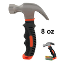 8oz. Fiberglass Claw Hammer with Ergonomic Grip