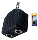 3.5mm Stereo Plug to 3.5mm Stereo Double Jack Adapter