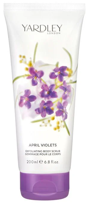 Yardley London April Violets Exfoliating Body Scrub, 6.8oz. (200ml)