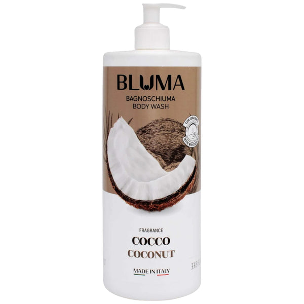 Bluma Bagnoschiuma Body Wash - Coconut (Made in Italy), 33.8oz