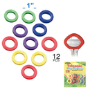 12 Pack 1 inch 1" Color Key Identifiers