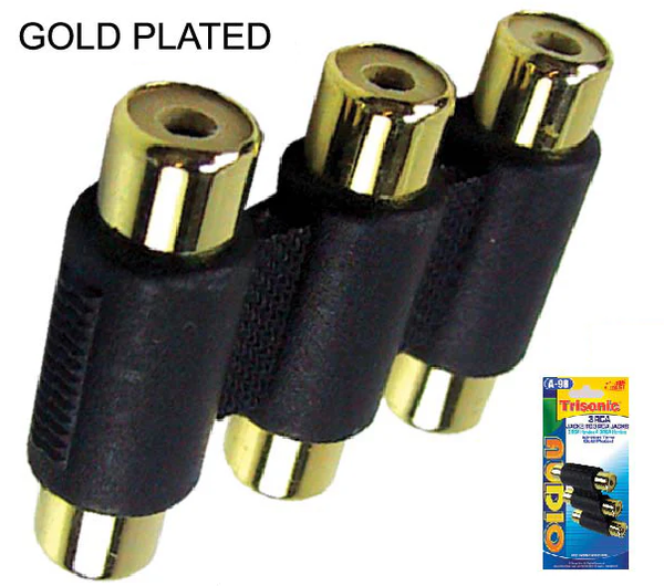 3 Female RCA Jacks to 3 Female RCA Jacks