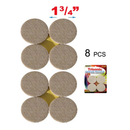 1.75 Inch Round Furniture Felt Pads 8 Pack Floor Protectors