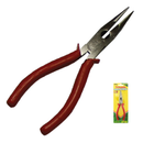 6" Long Nose Pliers with Cutter & Comfort Grip Handles