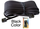 25' Black Telephone Extension Cord