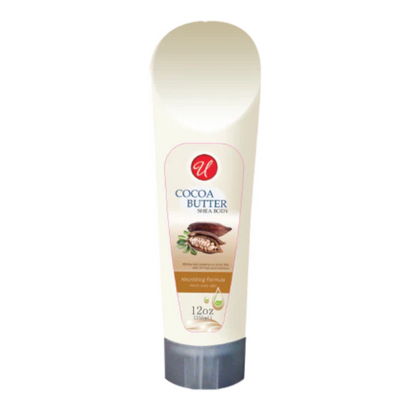 Cocoa Butter Shea Body Lotion - Nourishing Formula, 12oz. (355ml)