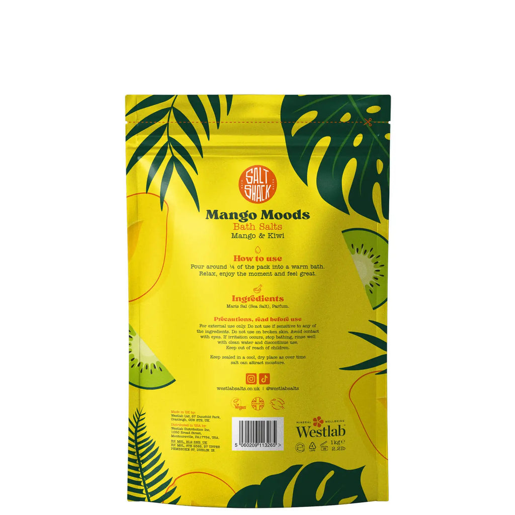 Salt Shack Mango Moods Mango & Kiwi Bath Salts, 2.2lb (1kg) – MarketCOL
