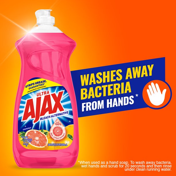 Ajax Ultra Grapefruit (Bleach Alternative) Dish Liquid, 28 oz. (Pack of 2)