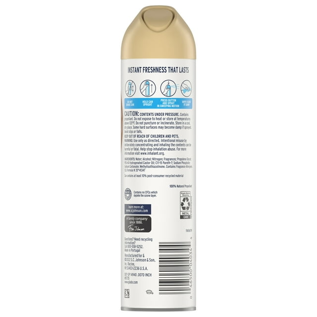 Glade Spray Oak Scent Air Freshener, 7.6oz (215g)