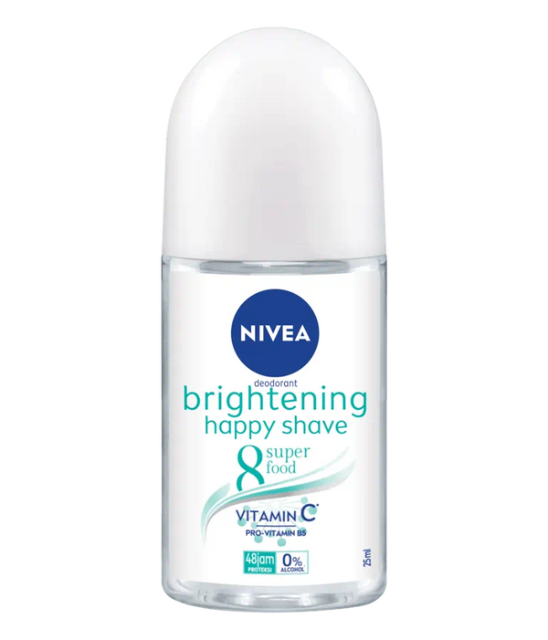 Nivea Brightening Happy Shave 8 Superfood Roll-On Deodorant, 1.7oz