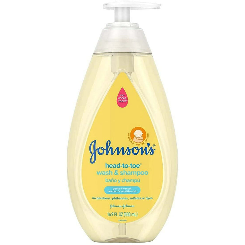 Johnson's Baby Head-to-Toe Wash & Shampoo, 500ml (16.9 fl oz)