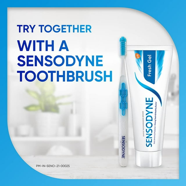 Sensodyne Sensitive Toothpaste - Fresh Gel, 2.64oz (75g) (Pack of 3)