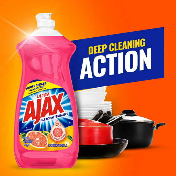 Ajax Ultra Grapefruit (Bleach Alternative) Dish Liquid, 28 oz. (Pack of 3)