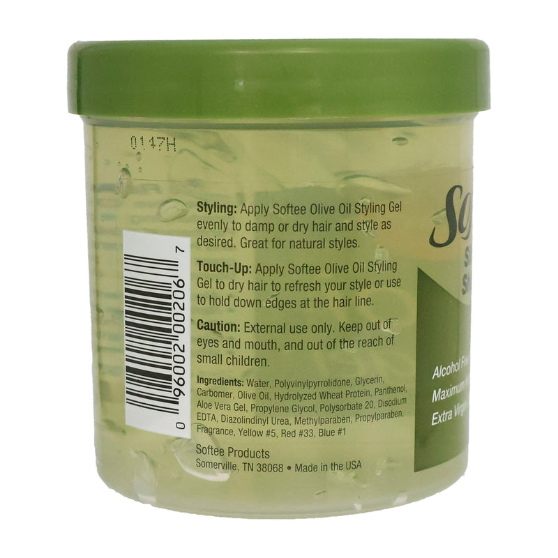 Softee Olive Oil Styling Gel Maximum Hold, 8oz. (227g)