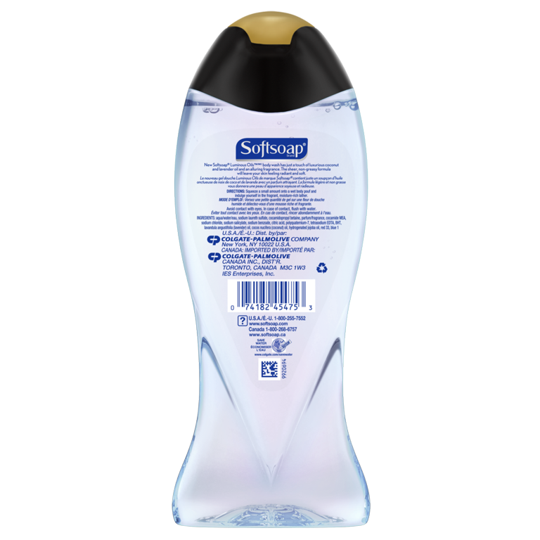 Softsoap Luminous Oils Coconut Oil & Lavender Body Wash, 15 oz (Pack of 6)