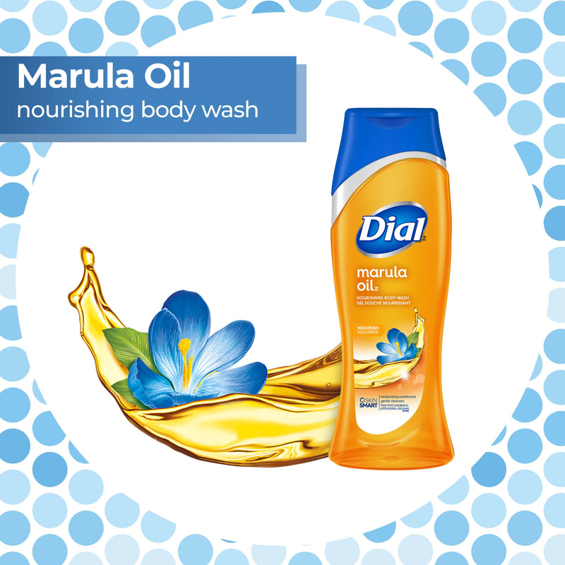 Dial Marula Oil Moisturizing Body Wash, 16 Oz (Pack of 3)